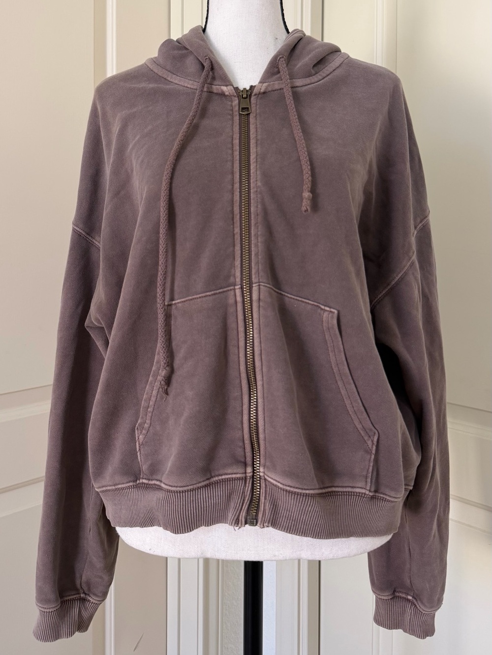 American Eagle Outfitters Mauve Zip-Up Jacket